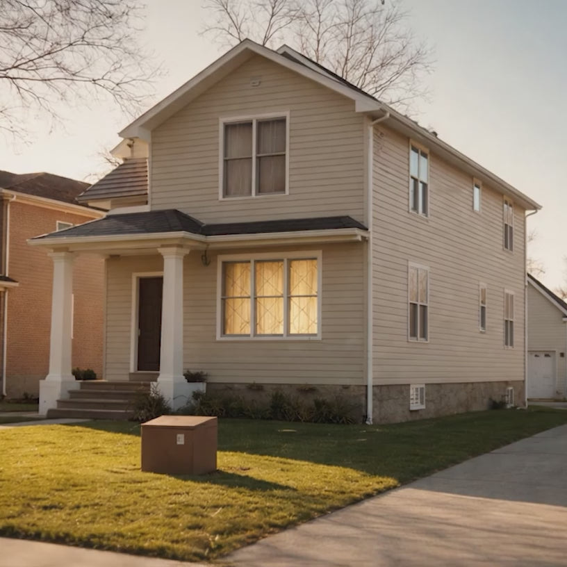 Printed curtains in various patterns displayed in styled dining rooms, with families gathered around the table and curtains featured in the background.