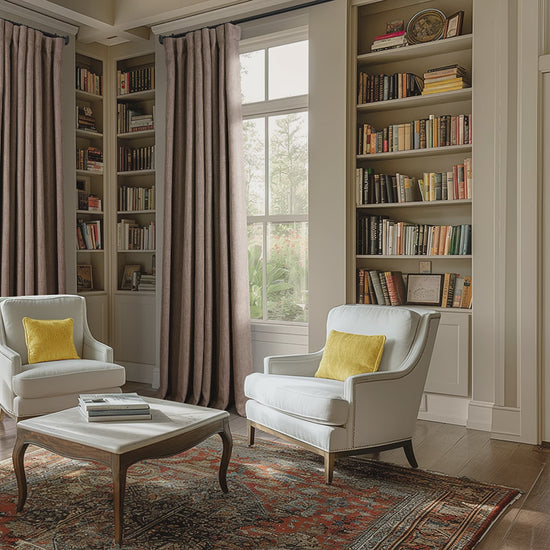 Dutch Cocoa Extra Wide Textured Faux Linen Room Darkening Curtain