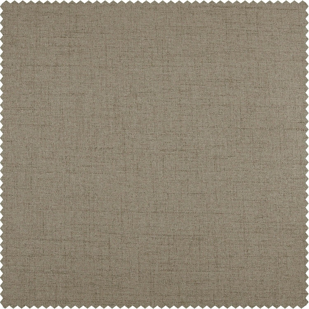 Warm Taupe Thermal Cross Linen Weave Swatch - HalfPriceDrapes.com