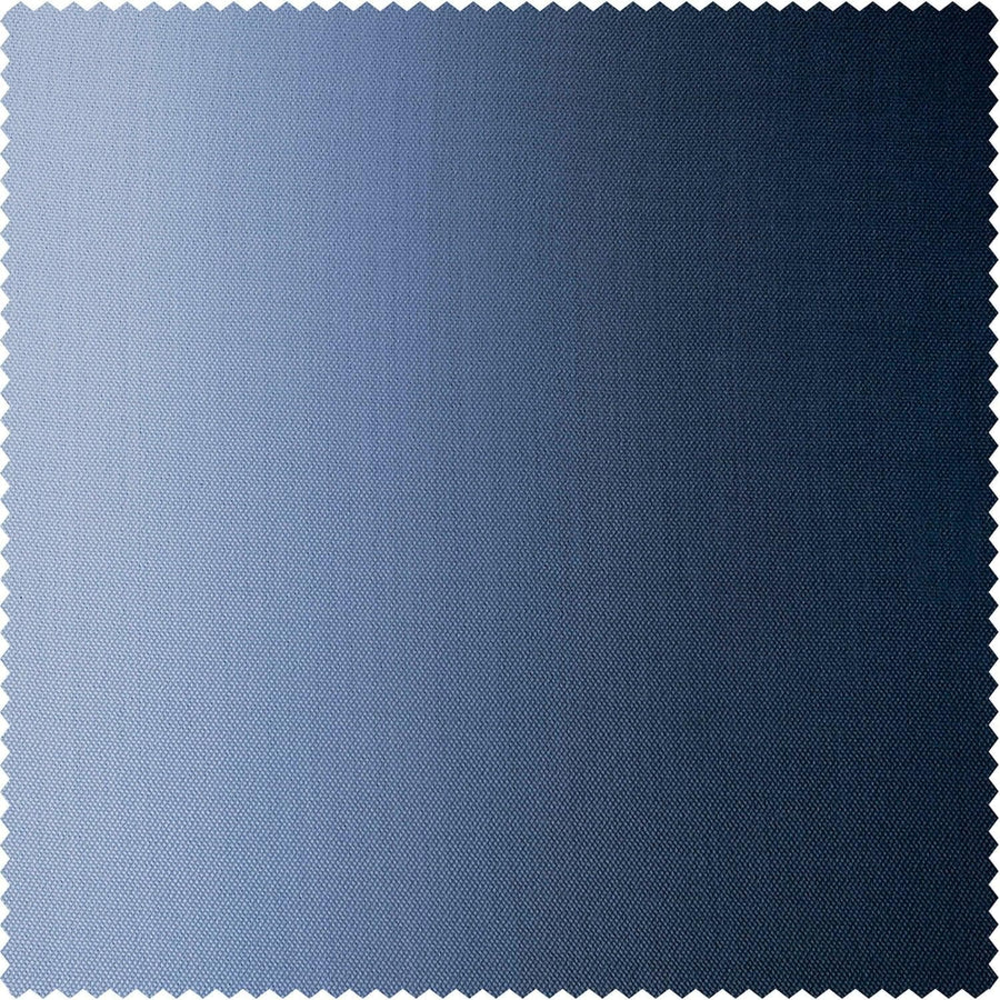 Parallel Blue Printed Faux Linen Swatch - HalfPriceDrapes.com