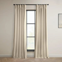 Angora Beige Signature Plush Velvet Hotel Blackout Curtain - HalfPriceDrapes.com