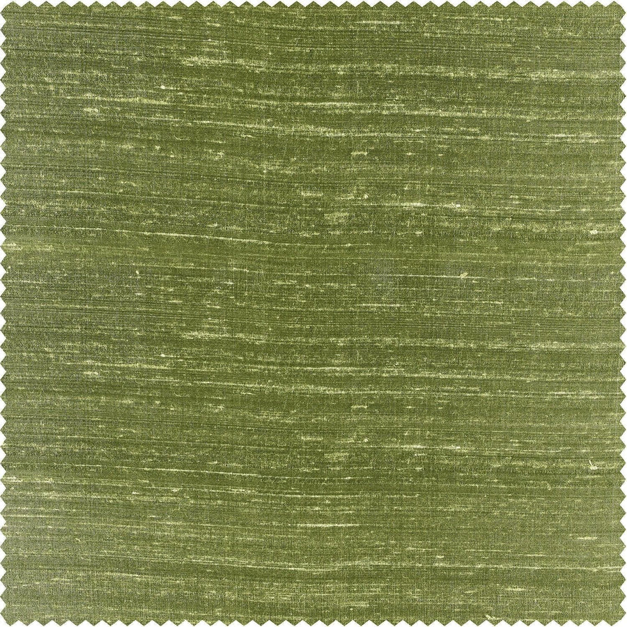 Paradise Green Textured Dupioni Silk Swatch - HalfPriceDrapes.com