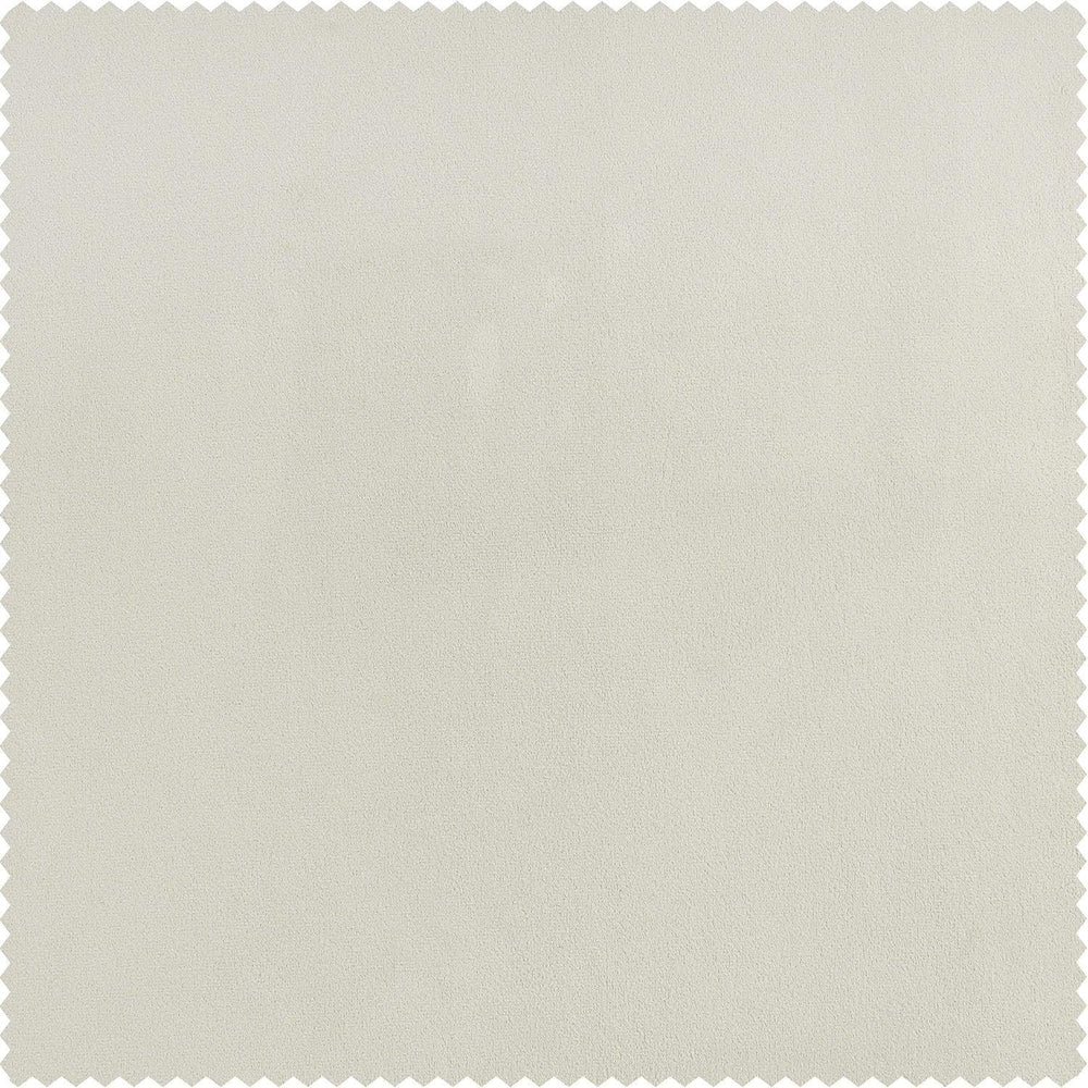 Misty White Signature Plush Velvet Swatch - HalfPriceDrapes.com