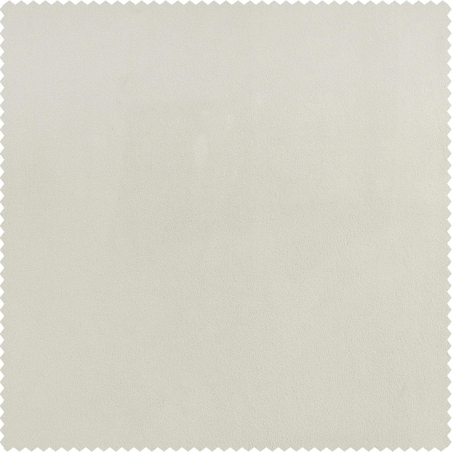 Misty White Signature Plush Velvet Swatch - HalfPriceDrapes.com