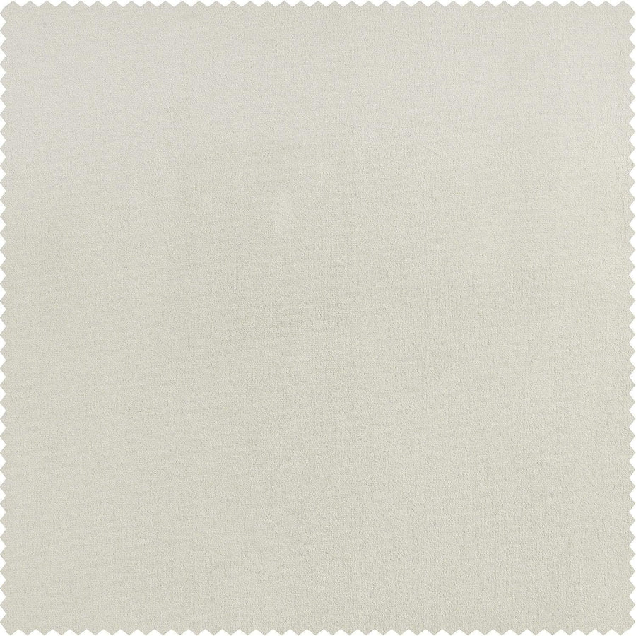 Misty White Signature Plush Velvet Swatch - HalfPriceDrapes.com