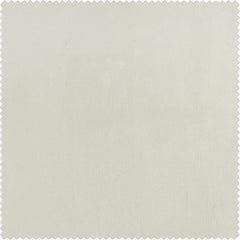 Misty White Extra Wide Signature Plush Velvet Hotel Blackout Curtain