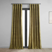 Sconce Gold Textured Dupioni Silk Curtain - HalfPriceDrapes.com