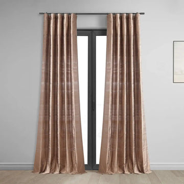 Sugar Maple Textured Dupioni Silk Curtain - HalfPriceDrapes.com