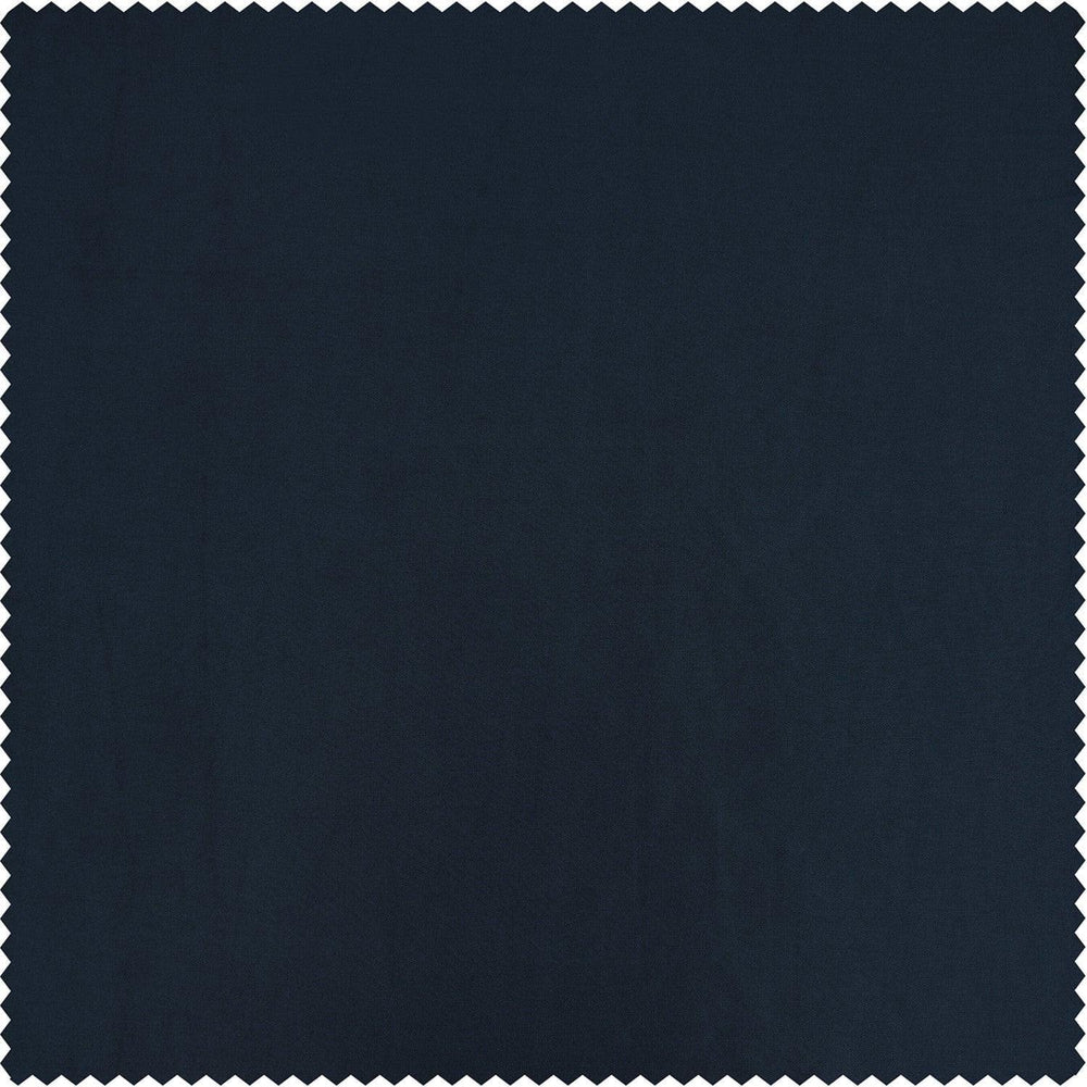 Navy Blue Solid Faux Silk Taffeta Swatch - HalfPriceDrapes.com