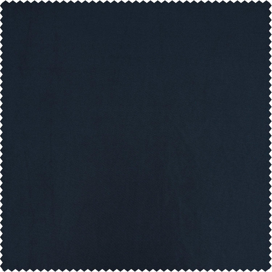 Navy Blue Solid Faux Silk Taffeta Swatch - HalfPriceDrapes.com