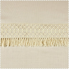 Sayville Bordered Modern Hampton Textured Cotton Curtain
