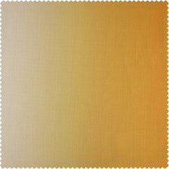 Parallel Gold Printed Faux Linen Room Darkening Curtain