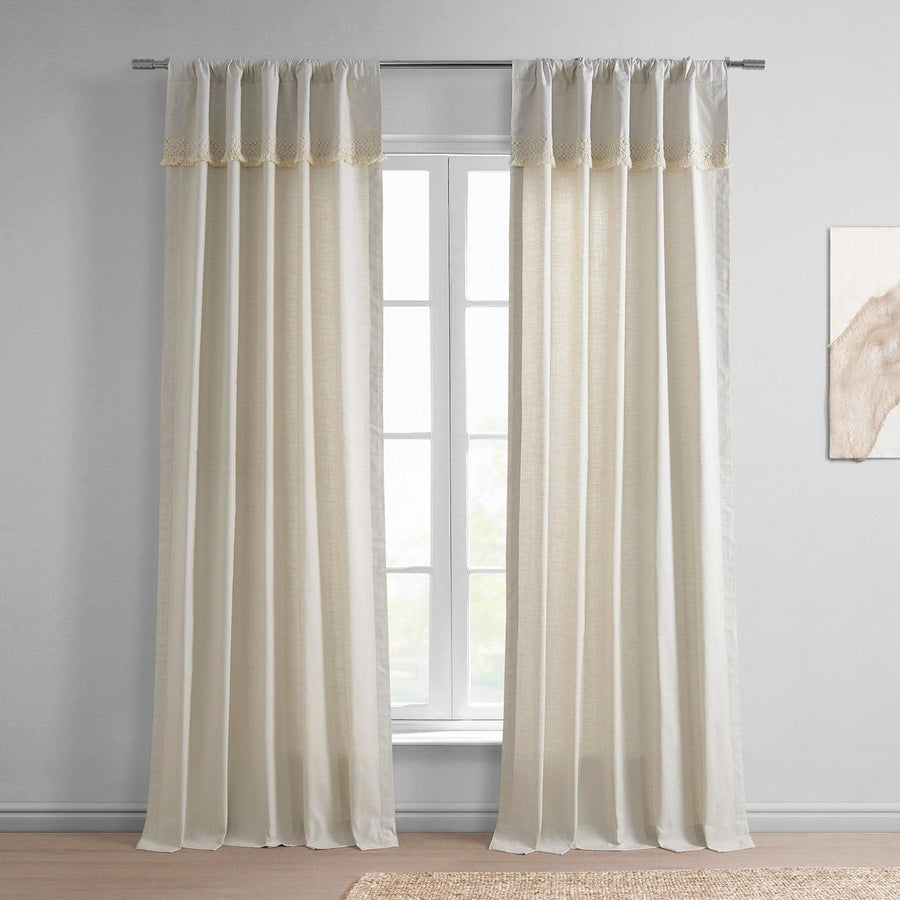 Sayville Modern Hampton Textured Cotton Curtain - HalfPriceDrapes.com