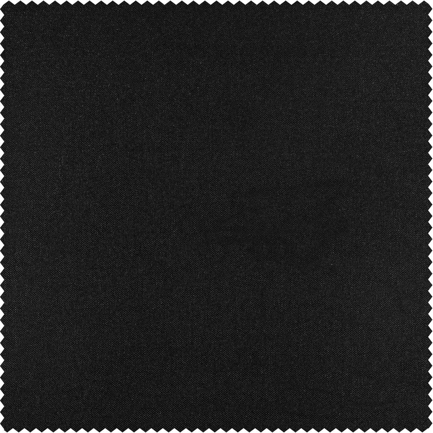 Black Thermal Cross Linen Weave Swatch - HalfPriceDrapes.com