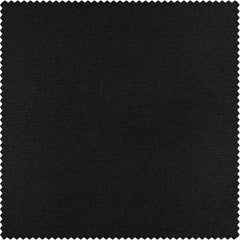 Black Thermal Cross Linen Weave Blackout Curtain
