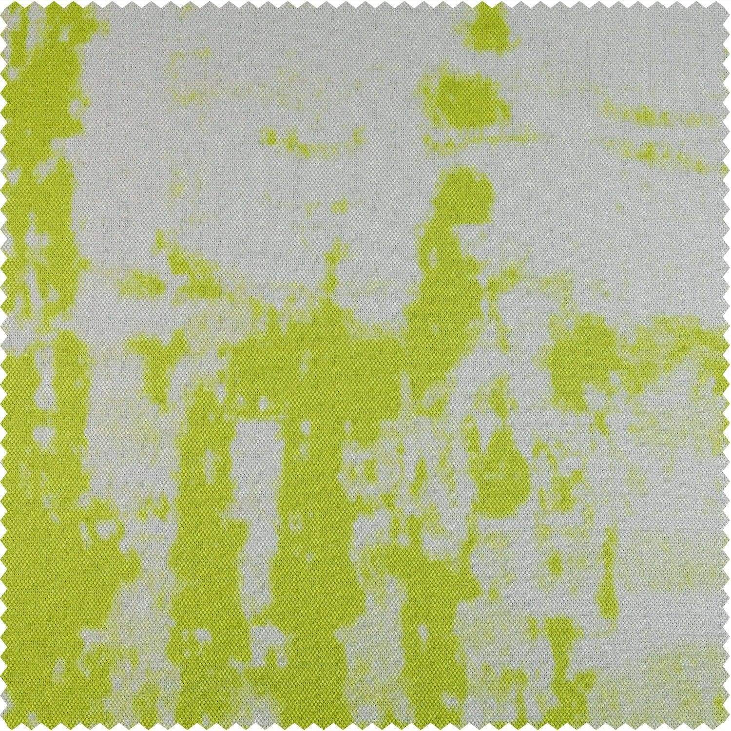 Dapple Green Printed Faux Linen Swatch - HalfPriceDrapes.com