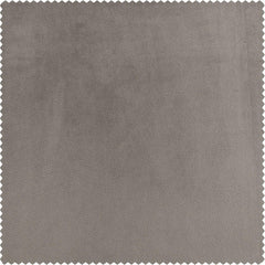 Library Taupe Extra Wide Signature Plush Velvet Hotel Blackout Curtain