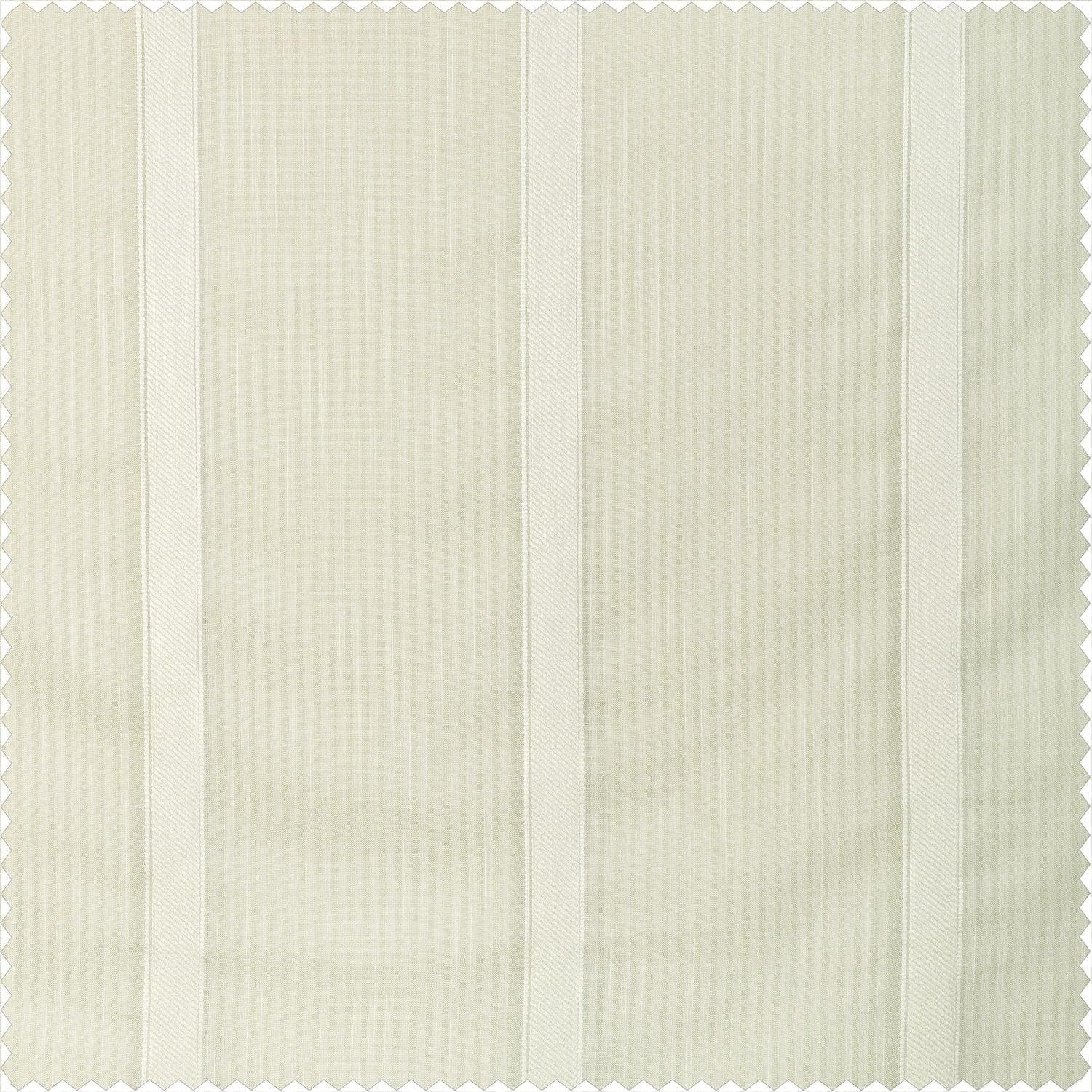 Antigua Cream Striped Linen Sheer Curtain