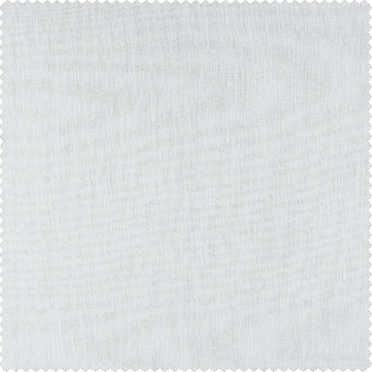 Aspen White Textured Faux Linen Swatch - HalfPriceDrapes.com
