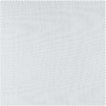 Aspen White Textured Faux Linen Swatch - HalfPriceDrapes.com