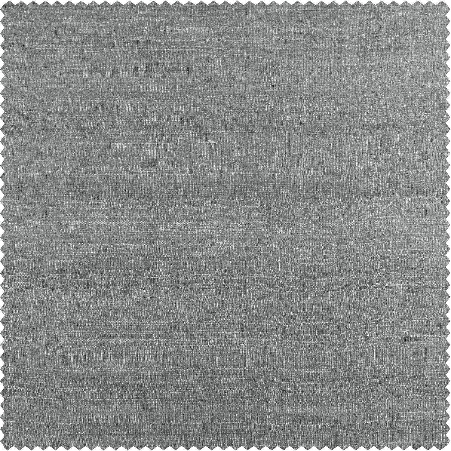 Mineral Grey Textured Dupioni Silk Swatch - HalfPriceDrapes.com