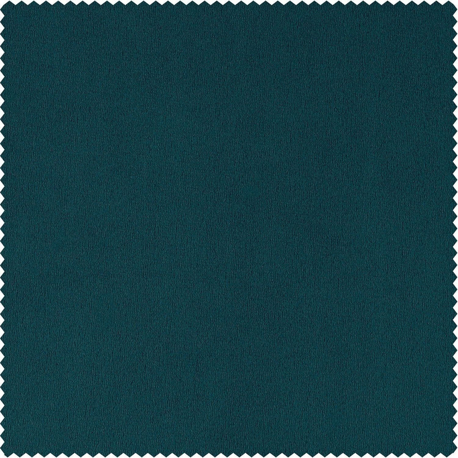 Ocean Teal Blue Signature Velvet Room Darkening Swatch - HalfPriceDrapes.com