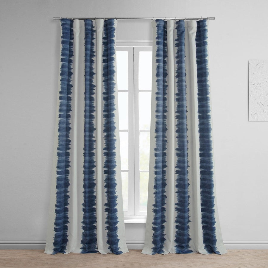 Flambe Blue Room Darkening Curtain - HalfPriceDrapes.com