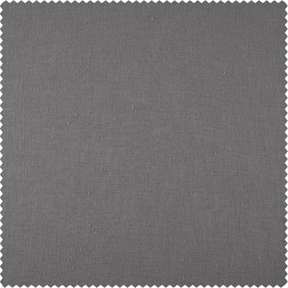 Gravel Grey Textured Faux Linen Swatch - HalfPriceDrapes.com