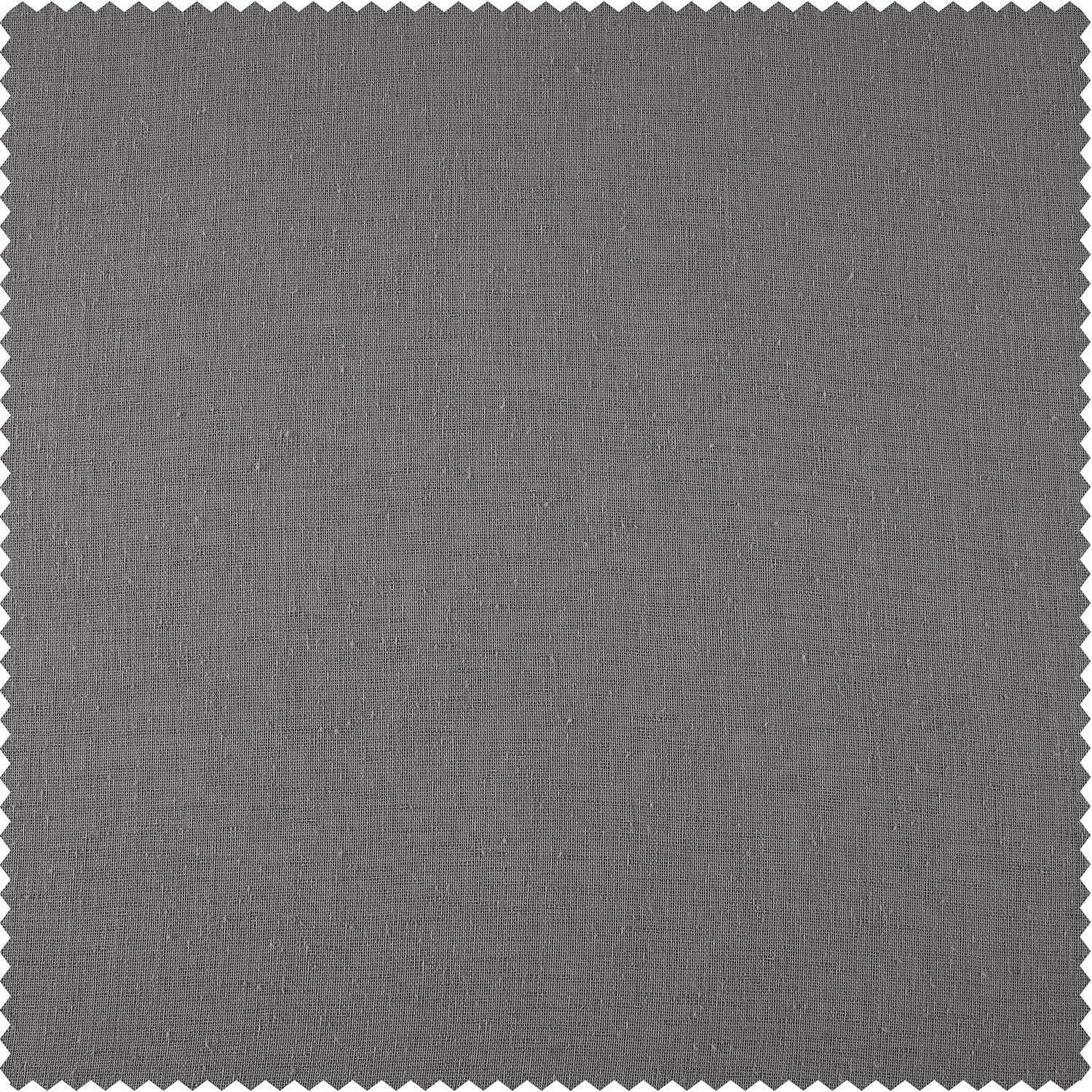 Gravel Grey Textured Faux Linen Swatch - HalfPriceDrapes.com