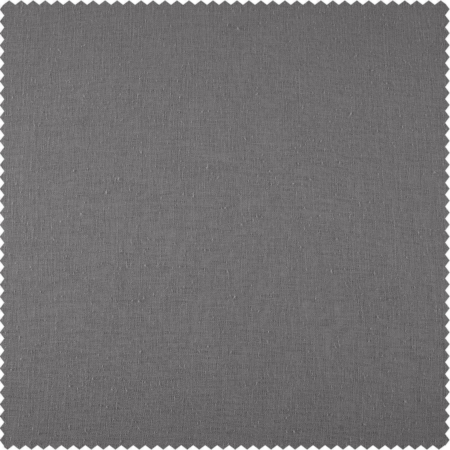 Gravel Grey Textured Faux Linen Swatch - HalfPriceDrapes.com