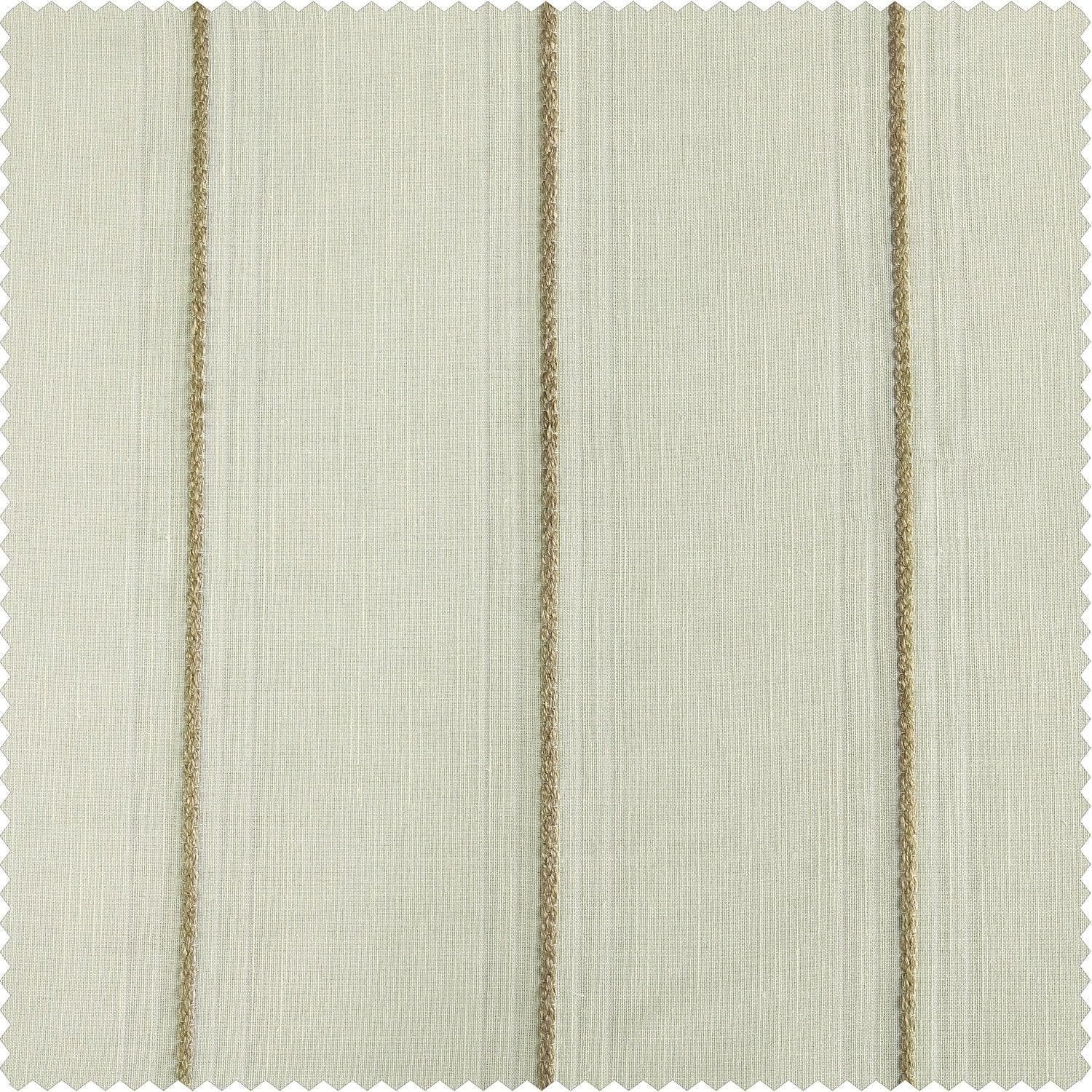 Aruba Gold Striped Linen Swatch - HalfPriceDrapes.com
