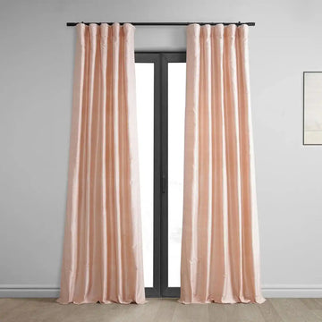 Truffle Pink Textured Dupioni Silk Curtain - HalfPriceDrapes.com