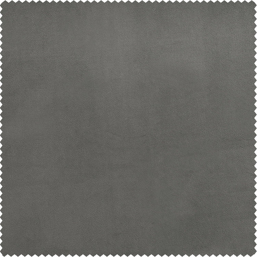 Nightlife Grey Signature Plush Velvet Swatch - HalfPriceDrapes.com
