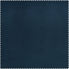 Varsity Blue Extra Wide Signature Plush Velvet Hotel Blackout Curtain