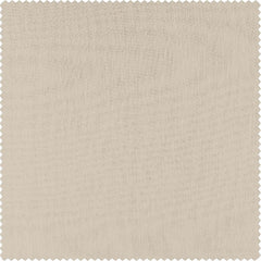 Cotton Seed Grommet Textured Faux Linen Sheer Curtain