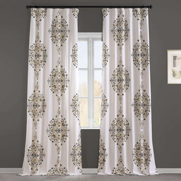 Kerala Gold Printed Cotton Curtain