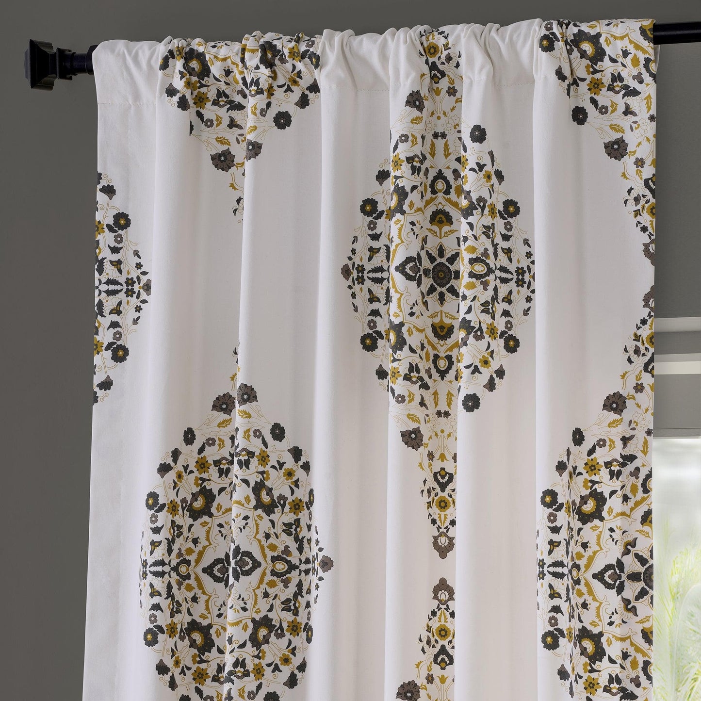 Kerala Gold Printed Cotton Curtain