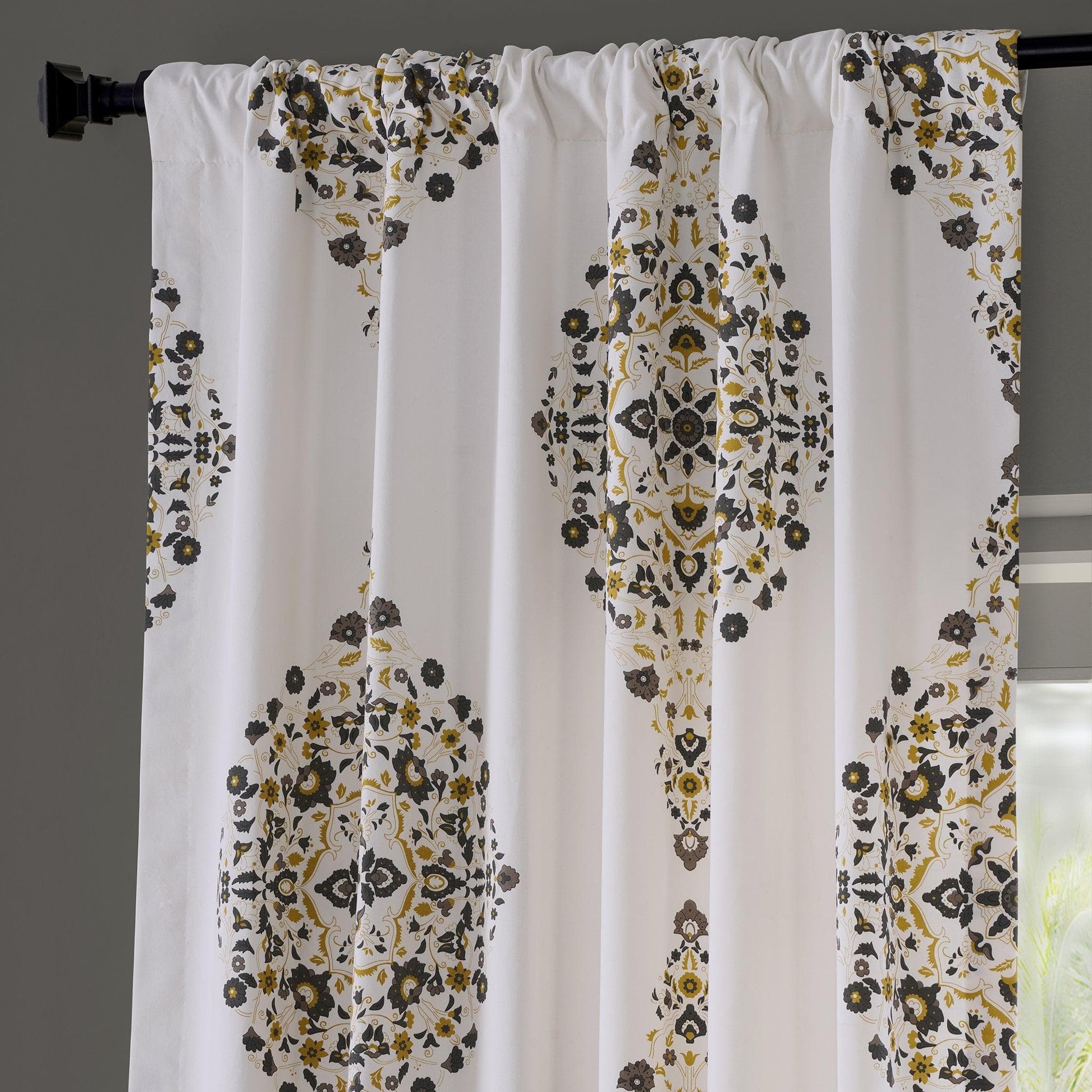 Kerala Gold Printed Cotton Curtain