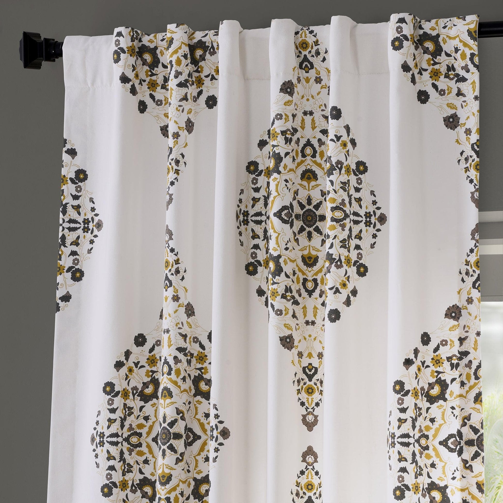 Kerala Gold Printed Cotton Curtain