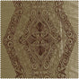 Chai Gold Bordered Embroidered Designer Faux Silk Swatch