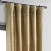 Livingstone Taupe Textured Dupioni Silk Curtain - HalfPriceDrapes.com