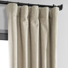 Light Tan Thermal Cross Linen Weave Blackout Curtain - HalfPriceDrapes.com