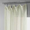 Aruba Gold Striped Linen Sheer Curtain - HalfPriceDrapes.com