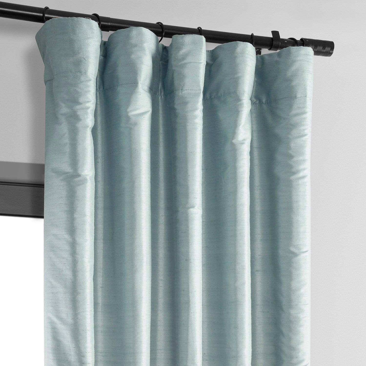 Siberian Ice Textured Dupioni Silk Curtain - HalfPriceDrapes.com