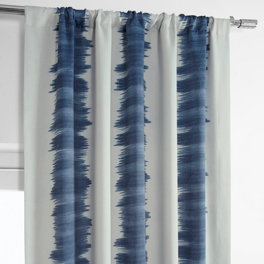 Flambe Blue Room Darkening Curtain - HalfPriceDrapes.com