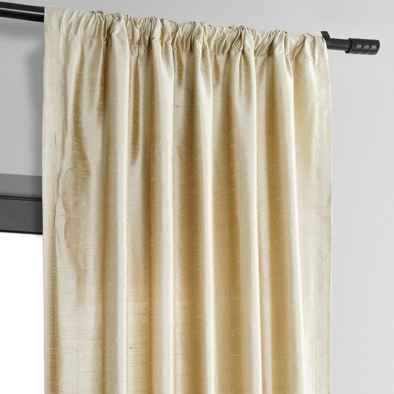 Biscotti Textured Dupioni Silk Curtain - HalfPriceDrapes.com