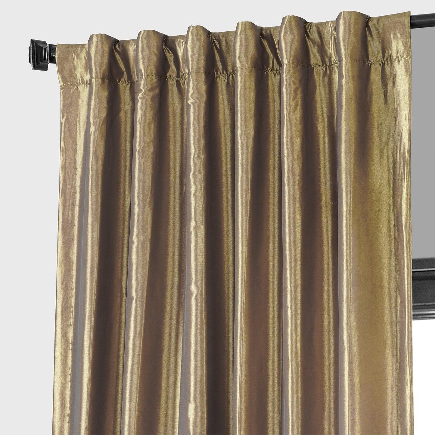 Gold Nugget Faux Silk Taffeta Blackout Curtain - HalfPriceDrapes.com