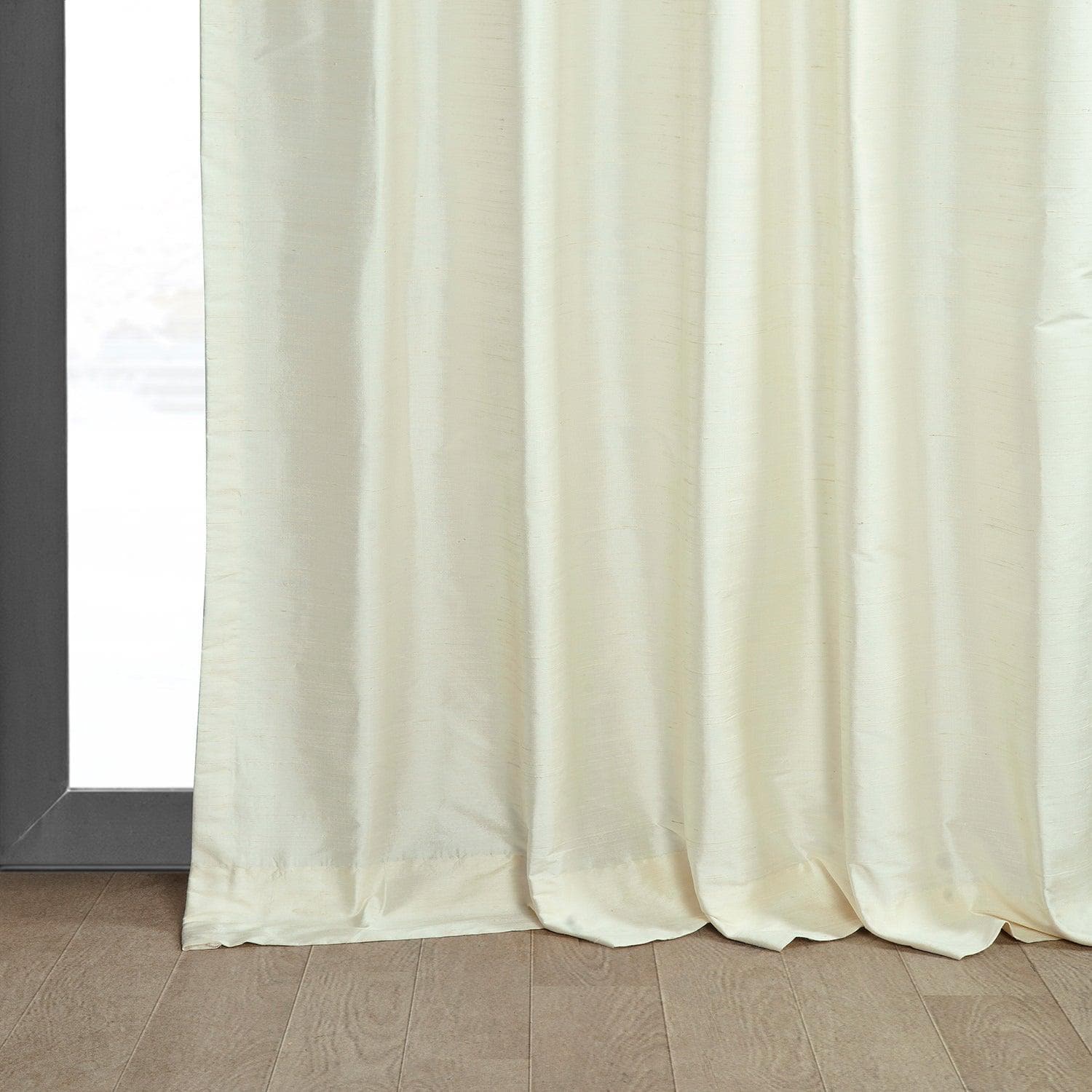 Pearl Textured Dupioni Silk Curtain - HalfPriceDrapes.com