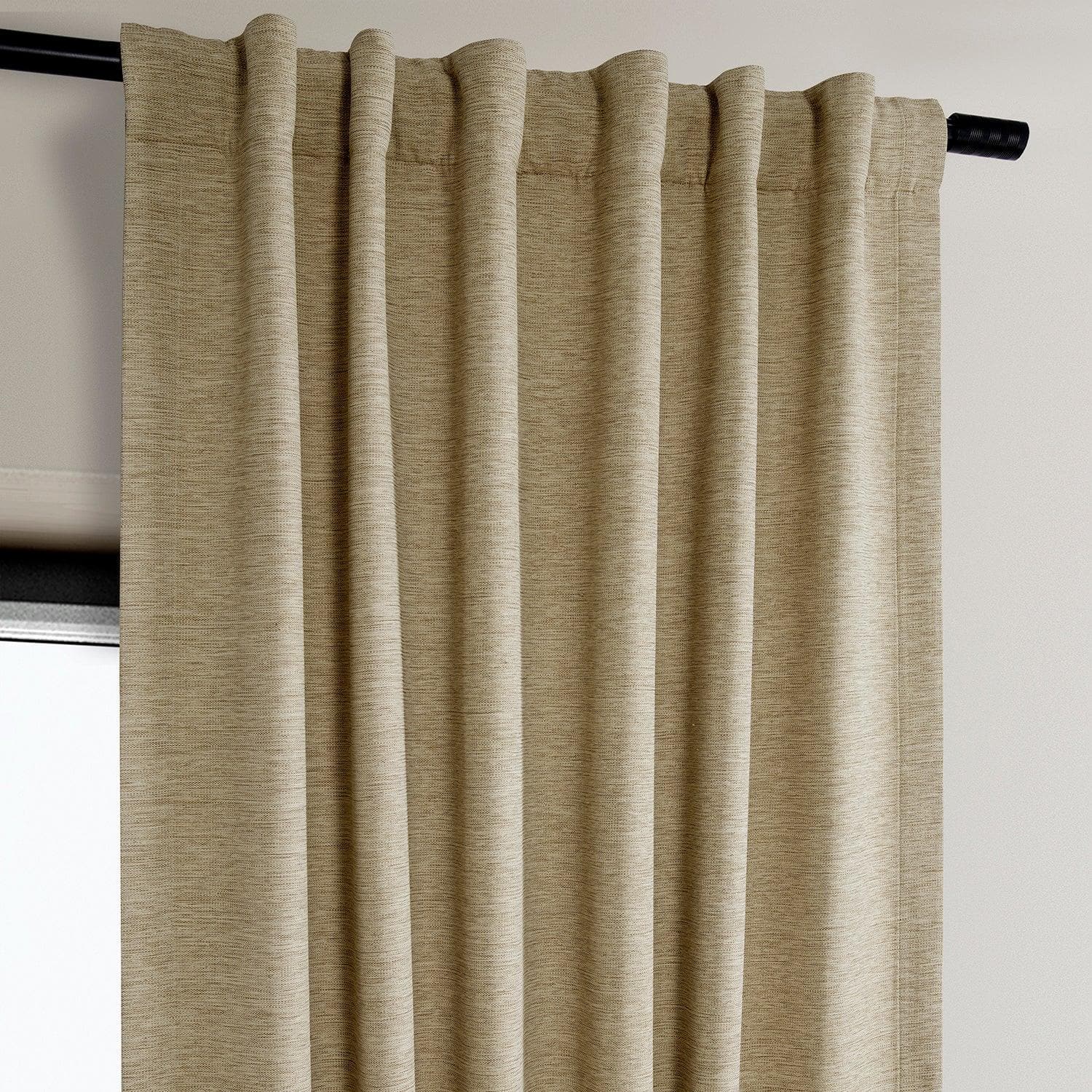 Ginger Textured Bellino Room Darkening Curtain - HalfPriceDrapes.com
