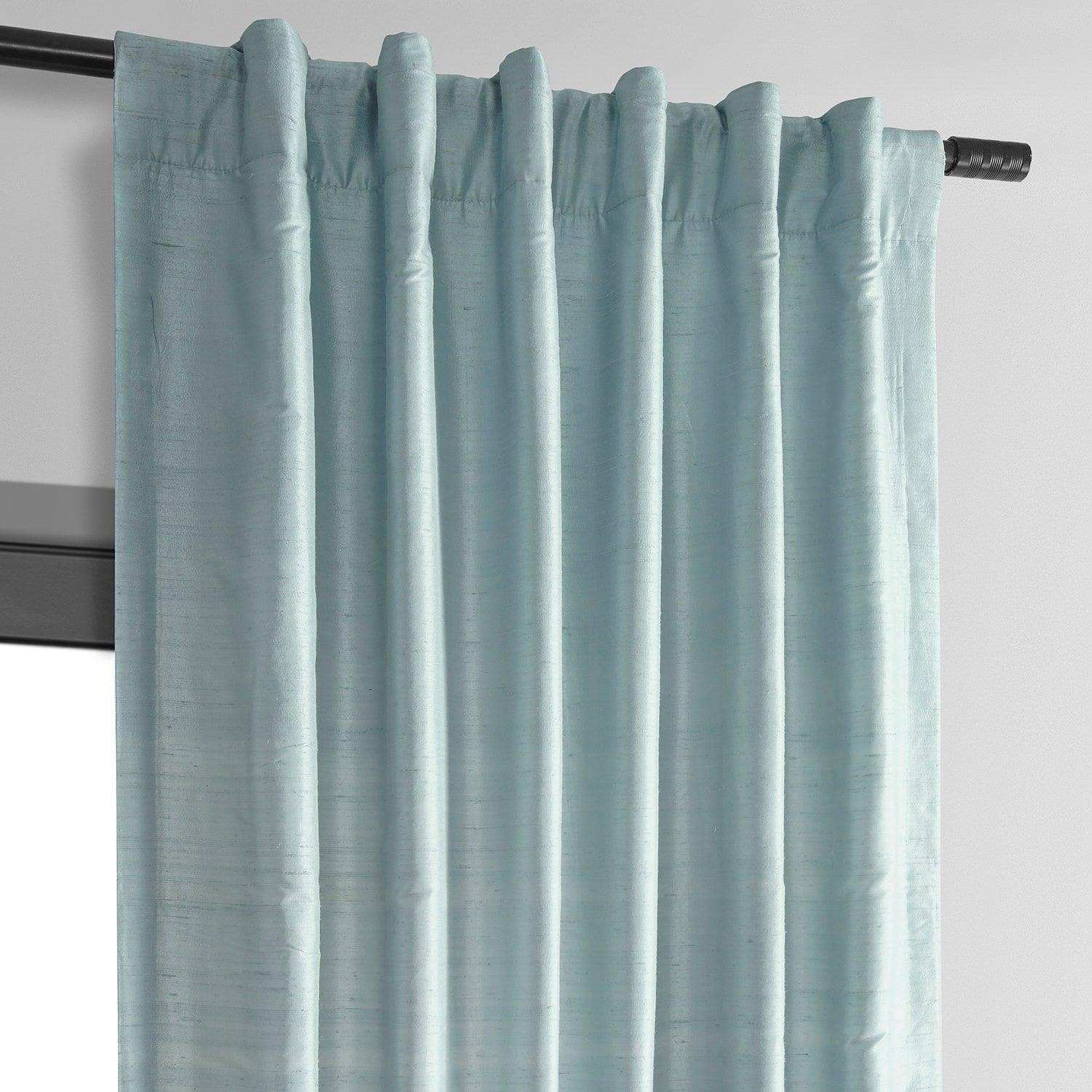 Siberian Ice Textured Dupioni Silk Curtain - HalfPriceDrapes.com